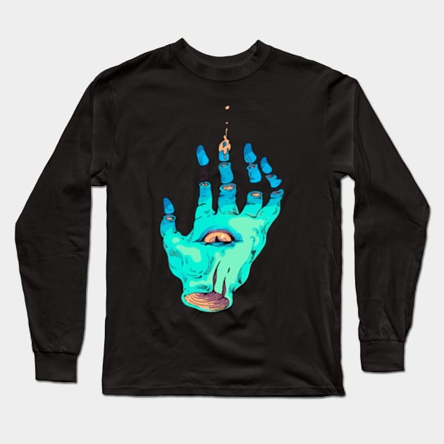 Wizard Hand Long Sleeve T-Shirt by I Do Give A Shirt